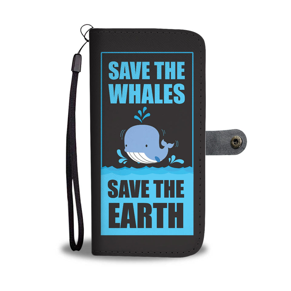 Save The Whales/Earth Phone Wallet Case