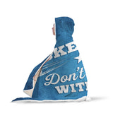 Hockey Mom "Don't Puck With Me" Hooded Blanket